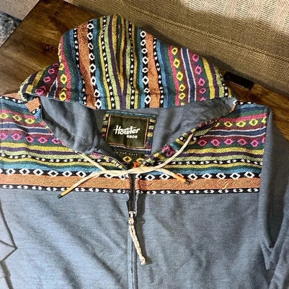 howler bros heed the call Shaman drawstring Hoodie pullover/Coat men MED - Picture 1 of 16